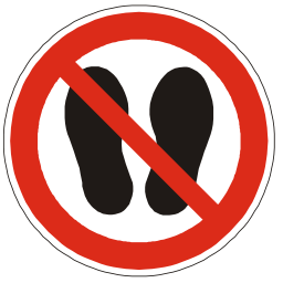 Icône rouge rond pictogramme pied interdit homme marcher chaussure à télécharger gratuitement